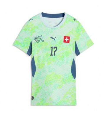 Schweiz Ruben Vargas #17 Udebanetrøje Dame VM 2026 Kortærmet